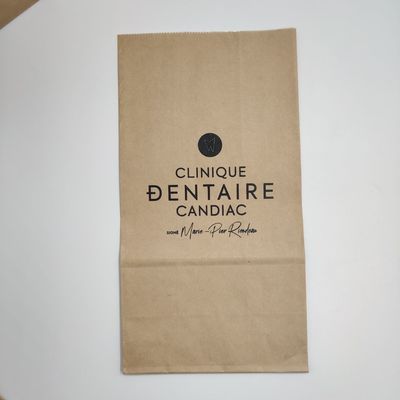 L'écran de sac d'emballage de pain de papier de Brown emballage a imprimé 60-200GSM profondément