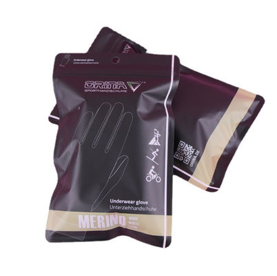 La gravure imprimant l'emballage zip-lock pour les vêtements CMYK se tiennent vers le haut des sacs de tirette