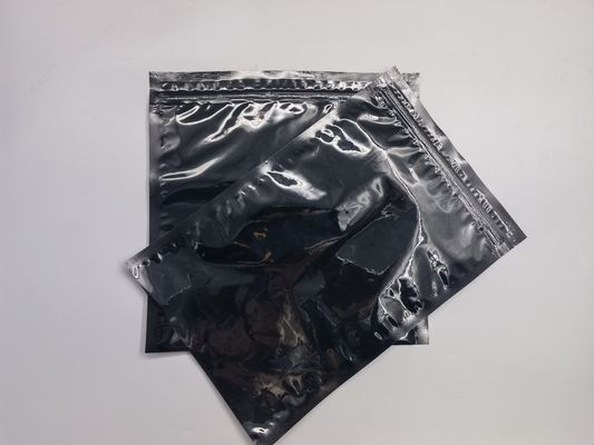 Sac 3 de emballage sous vide imprimé hermétique latéral comportant la fermeture éclair de glissière