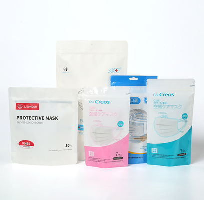 Sac de emballage en plastique jetable chirurgical fait sur commande 60mic de masque protecteur N95