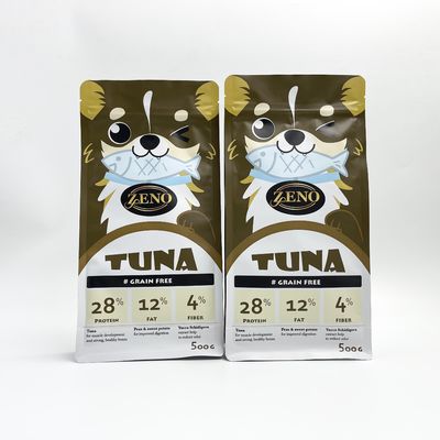 L'emballage alimentaire humide de impression fait sur commande d'animal familier met en sac l'individu 500G se tenant avec le gousset