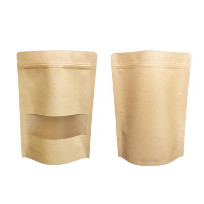 La poche Standup rescellable de papier d'emballage de PE met en sac la coutume imprimée avec la fenêtre