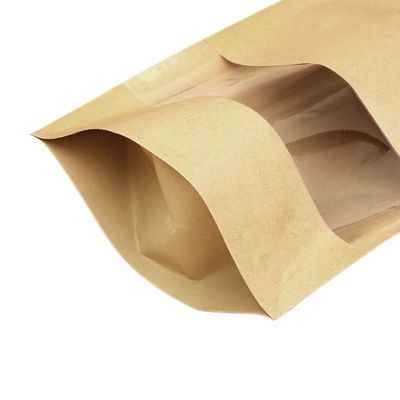 La poche Standup rescellable de papier d'emballage de PE met en sac la coutume imprimée avec la fenêtre