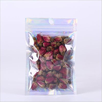 Le papier d'aluminium de Mylar d'emballage alimentaire de poche zip-lock olographe brillante de sac a métallisé