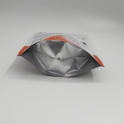 Aluminium debout rescellable de poche de sac de poudre de gâteau d'OEM de gousset en aluminium zip-lock de côté