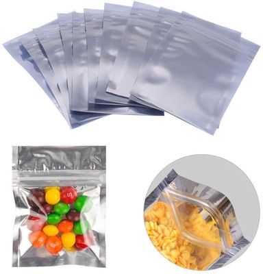 Poche rescellable métallisée Front Moisture Proof clair de sac de conditionnement en plastique d'aluminium