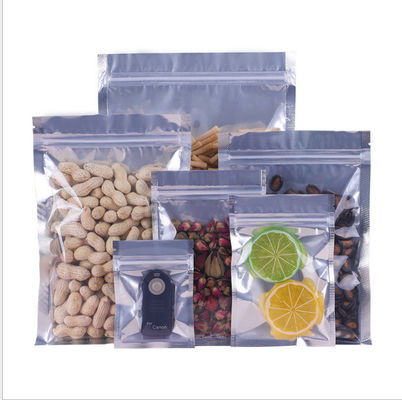 Poche rescellable métallisée Front Moisture Proof clair de sac de conditionnement en plastique d'aluminium