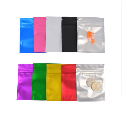 Poches de sac de Mylar Matte Zip Resealable Plastic Packaging étanches à l'humidité