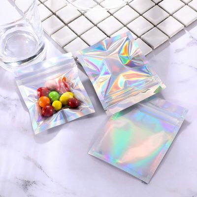 Poche zip-lock soutenue argentée empaquetant l'espace libre Front Mylar Bags de VMPET