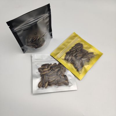 Emballage imprimé fait sur commande de poche de casse-croûte d'écrous de support de tirette de poches rescellables