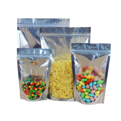 Capacité claire de l'avant 8OZ-100OZ de poche de sac de conditionnement en plastique de papier d'aluminium de Mylar