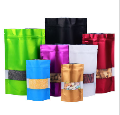 Les hautes poches de papier d'aluminium de barrière 18*26cm tiennent la poche imprimée en plastique avec la fenêtre