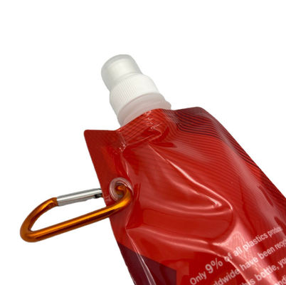 La coutume de empaquetage liquide en plastique pliante de la poche 300ML de sports en plein air a imprimé