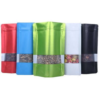 Les hautes poches de papier d'aluminium de barrière 18*26cm tiennent la poche imprimée en plastique avec la fenêtre