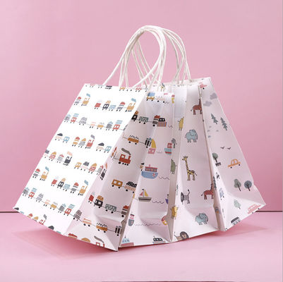 Logo Paper Carrying Shopping Bags fait sur commande pour l'emballage de vêtements de cadeau