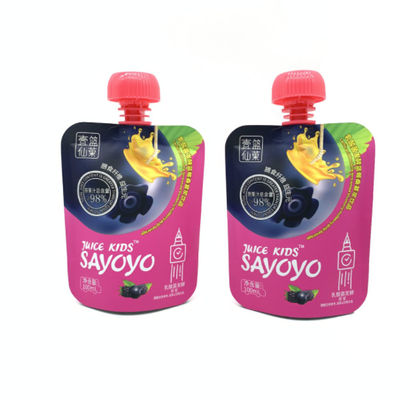 Taille colorée de impression faite sur commande de Juice Liquid Packaging Pouch Bags VMPET 200ml