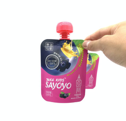Taille colorée de impression faite sur commande de Juice Liquid Packaging Pouch Bags VMPET 200ml