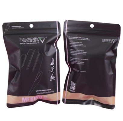 La gravure imprimant l'emballage zip-lock pour les vêtements CMYK se tiennent vers le haut des sacs de tirette