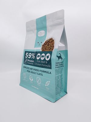 Matte Finishing Animal Feed Packaging met en sac 2.5-8 Mil Thick Cat Food Packaging