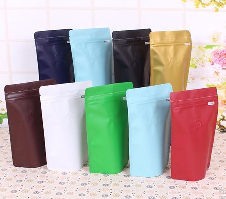 Le papier d'aluminium 125g tiennent le café Bean Pouch Bags With Valve
