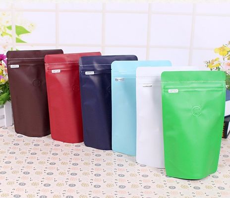 50g étanches à l'humidité tiennent l'emballage de poche de café d'aluminium à obturation automatique avec une valve de manière