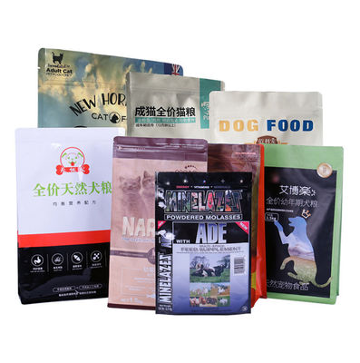 Adapté aux besoins du client imprimant le sac en plastique d'aliment pour animaux familiers d'ODM d'emballage alimentaire animal