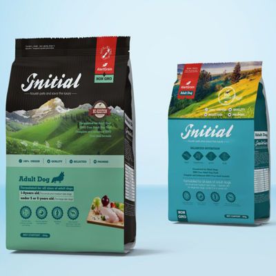 L'emballage alimentaire rescellable écologique d'animal familier de VMPET met en sac le fond plat pour le festin de chien