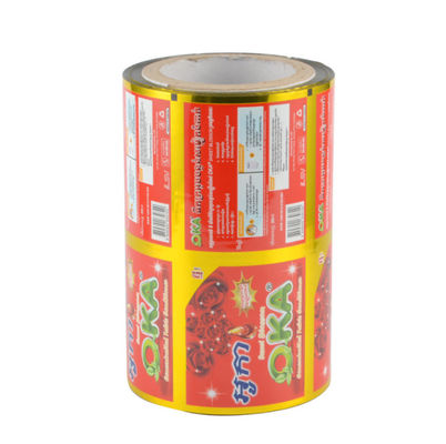 La catégorie comestible a stratifié l'emballage imprimé Rolls 100-300 Mirons avec le papier d'aluminium intérieur