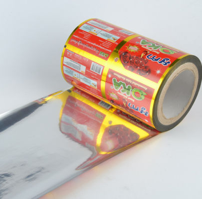 La catégorie comestible a stratifié l'emballage imprimé Rolls 100-300 Mirons avec le papier d'aluminium intérieur