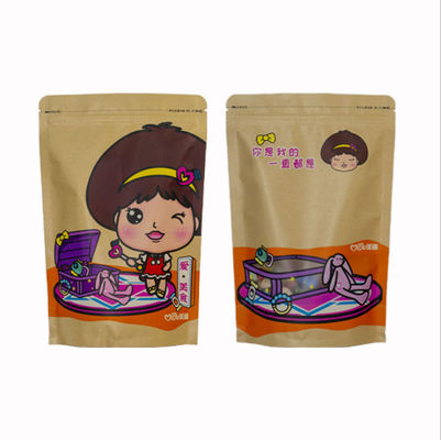 Tirette recyclable des poches 80-180 Mic Stand Up Pouch With de barrière de Papier d'emballage