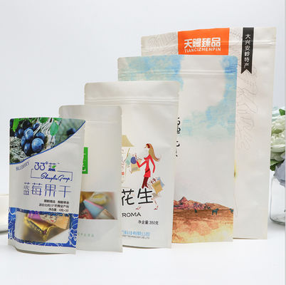 Flexo a imprimé le support vers le haut de la catégorie comestible de poches de sac d'emballage de papier d'emballage 10~220 microns
