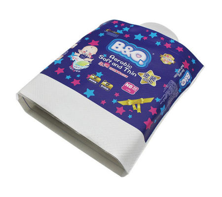 Sac composé de conditionnement en plastique de couche-culotte de bébé de LDPE 50-200 microns