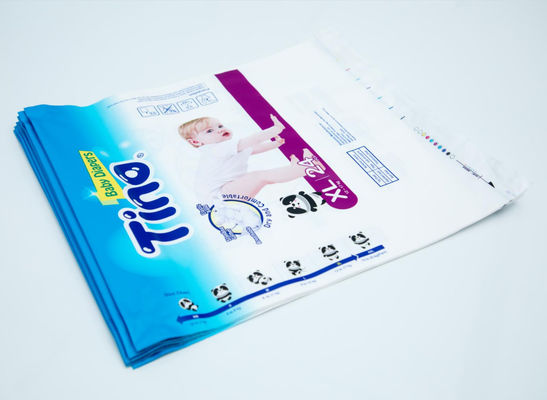 La coutume de serviette hygiénique de couche-culotte de LDPE a imprimé des sachets en plastique empaquetant l'OIN avec la poignée de correction
