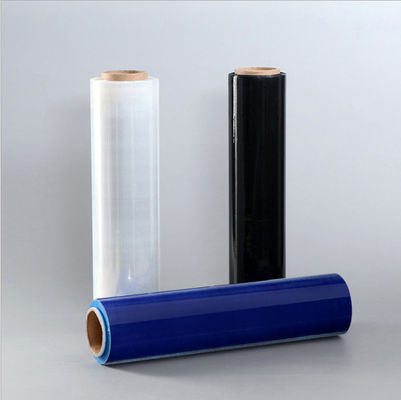Bout droit en plastique de palette de PE de 38 MPA enveloppant le film d'enveloppe de rétrécissement de film 1,5 pouces identification de 2 pouces