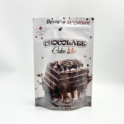 200 microns de surface brillante de tirette d'emballage alimentaire en aluminium de poche