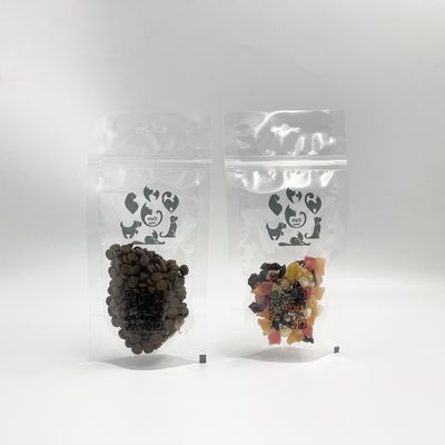 Code pulvérisant imprimant les sacs de empaquetage transparents de Mini Pet Food Treats Display
