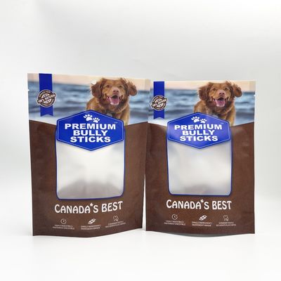 Le chien fait sur commande intérieur latéral de papier d'aluminium de gousset traite le support vers le haut du sac bleu de serrure de tirette