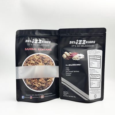 L'emballage alimentaire imperméable de papier d'aluminium met en sac avec la fenêtre claire