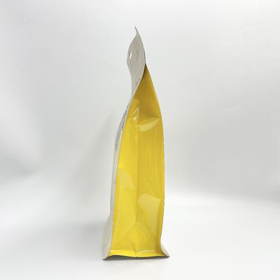 La gravure de sac d'emballage alimentaire d'écrous de tirette de fond plat a imprimé