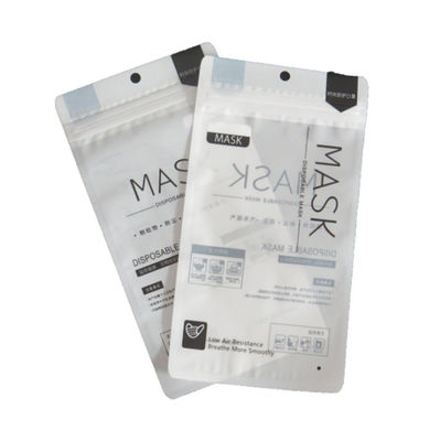 Poche en plastique jetable claire de tirette de masque protecteur réutilisable