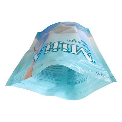 Poche imprimée adaptée aux besoins du client 2KG de support de tirette de Mylar pour l'emballage de sel de mer