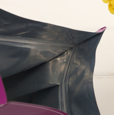 L'emballage alimentaire intérieur d'animal familier de fond plat de papier d'aluminium met en sac imperméable