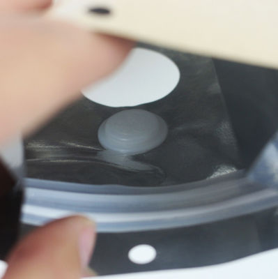 Emballage latéral de café de valve de fond plat de papier d'emballage un met en sac biodégradable