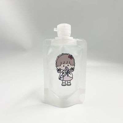 Poche liquide autosuffisante de impression faite sur commande d'emballage avec Flip Cap