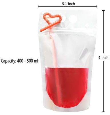 Poche de empaquetage liquide de partie de restaurant 160z 32oz avec la poignée