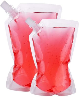300 microns jaillissent l'impression en plastique de Juice Drink Bag Pouches Gravure